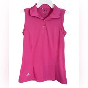 Pink Adidas Women’s Puremotion Golf Polo With Buttons